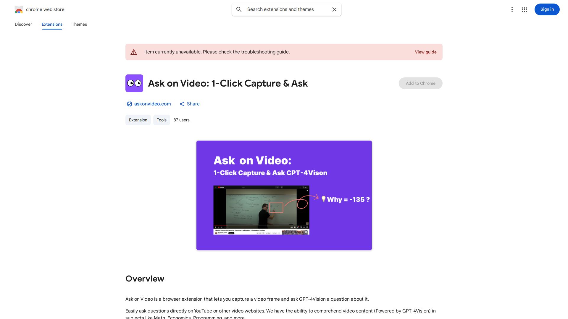 Ask on Video