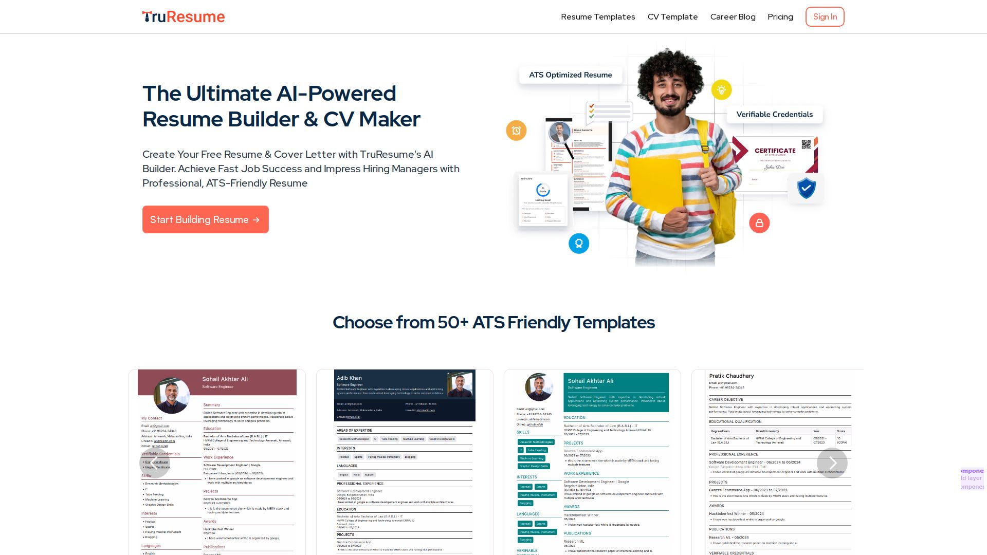 Truresume Builder