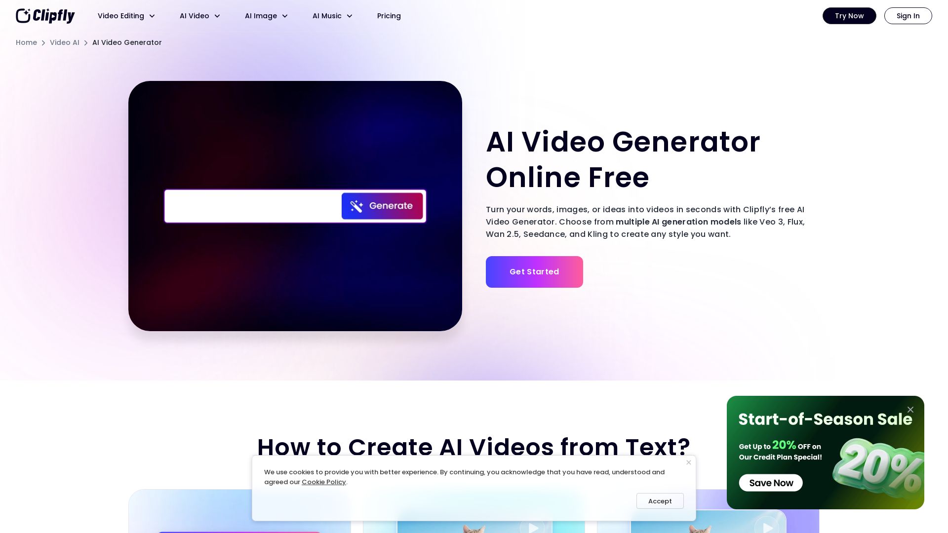 Clipfly AI Video Generator