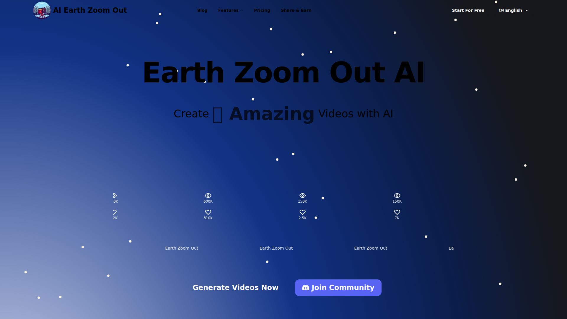 Earth Zoom Out AI