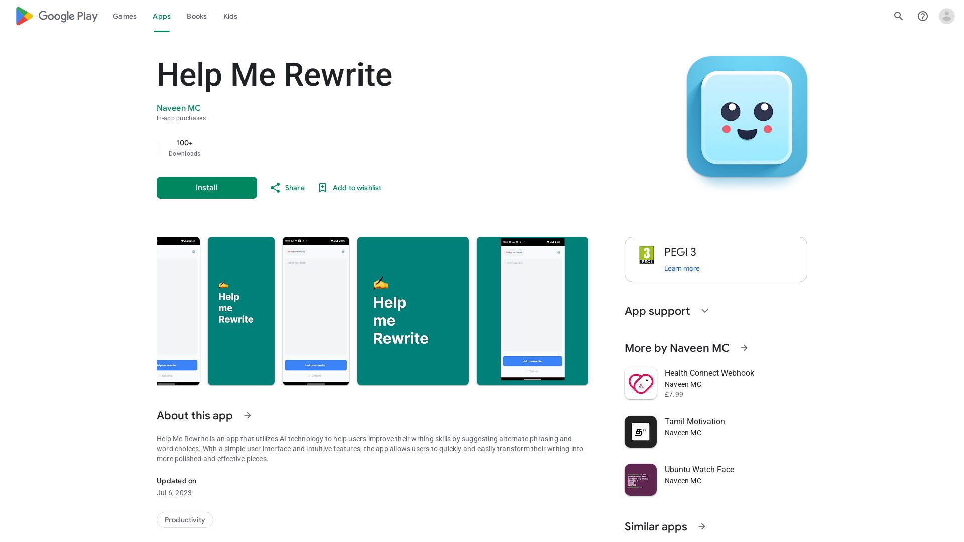 Help Me Rewrite