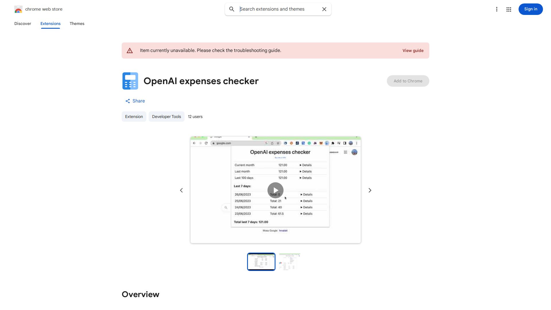 OpenAI expenses checker