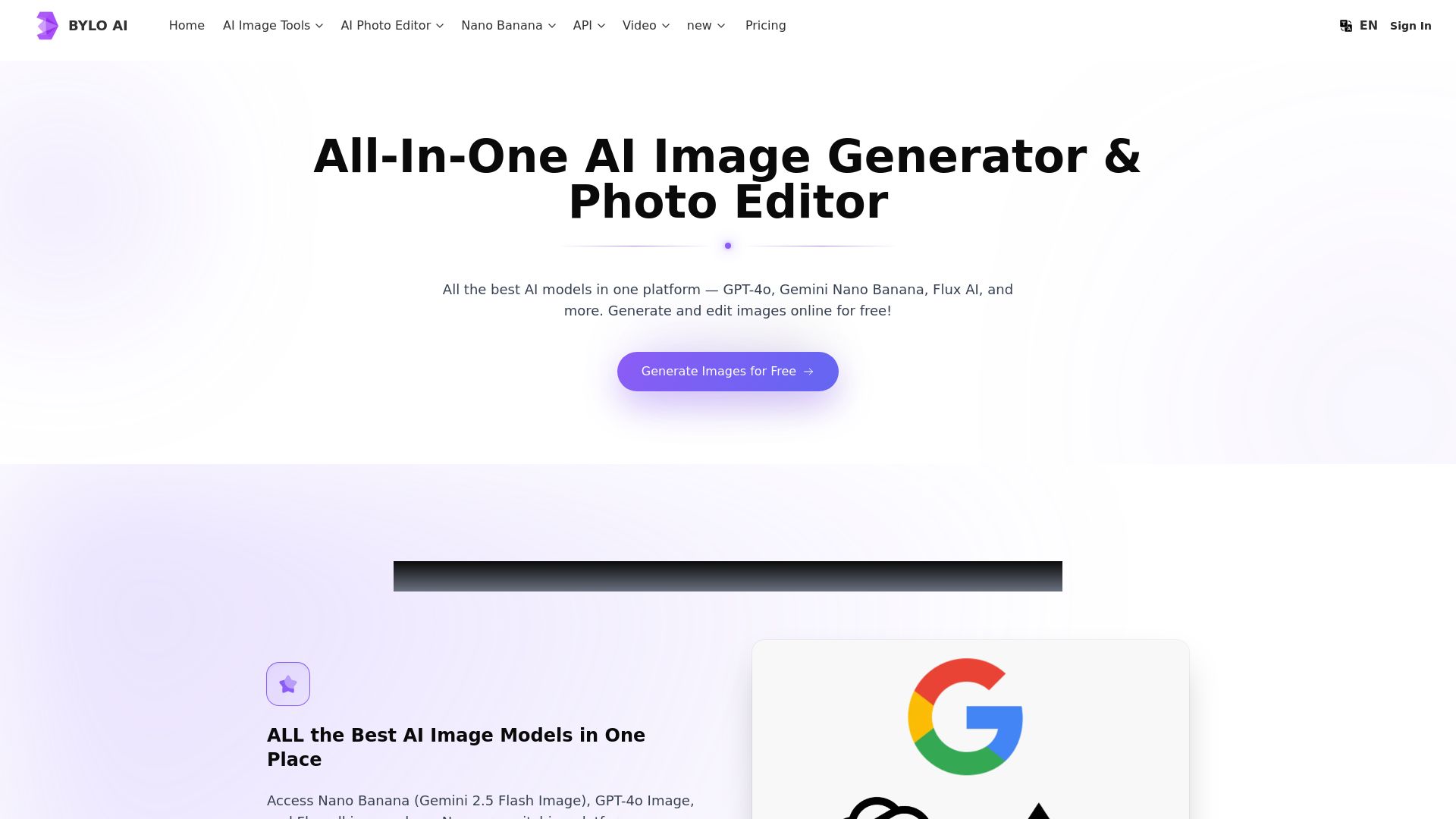 Bylo.ai: Free AI Image Generator