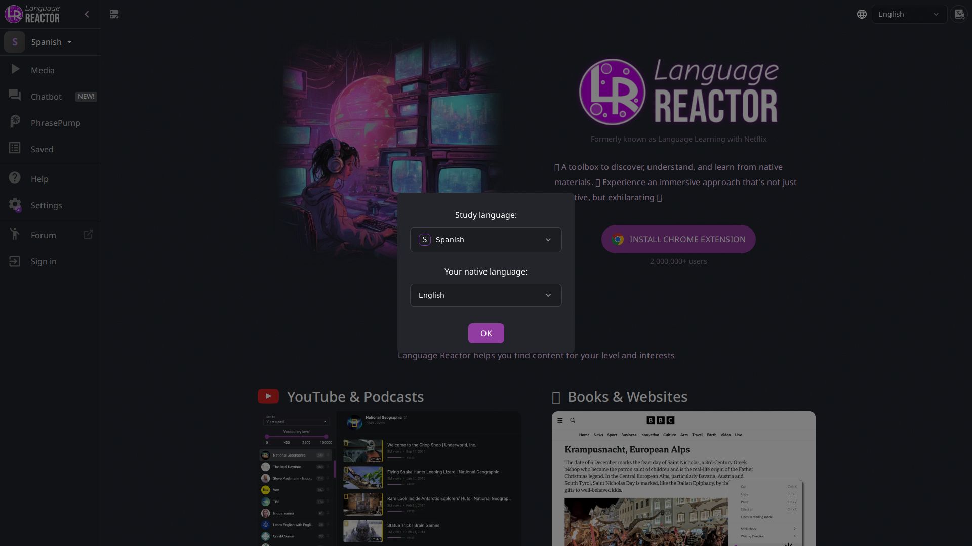 Language REACTOR