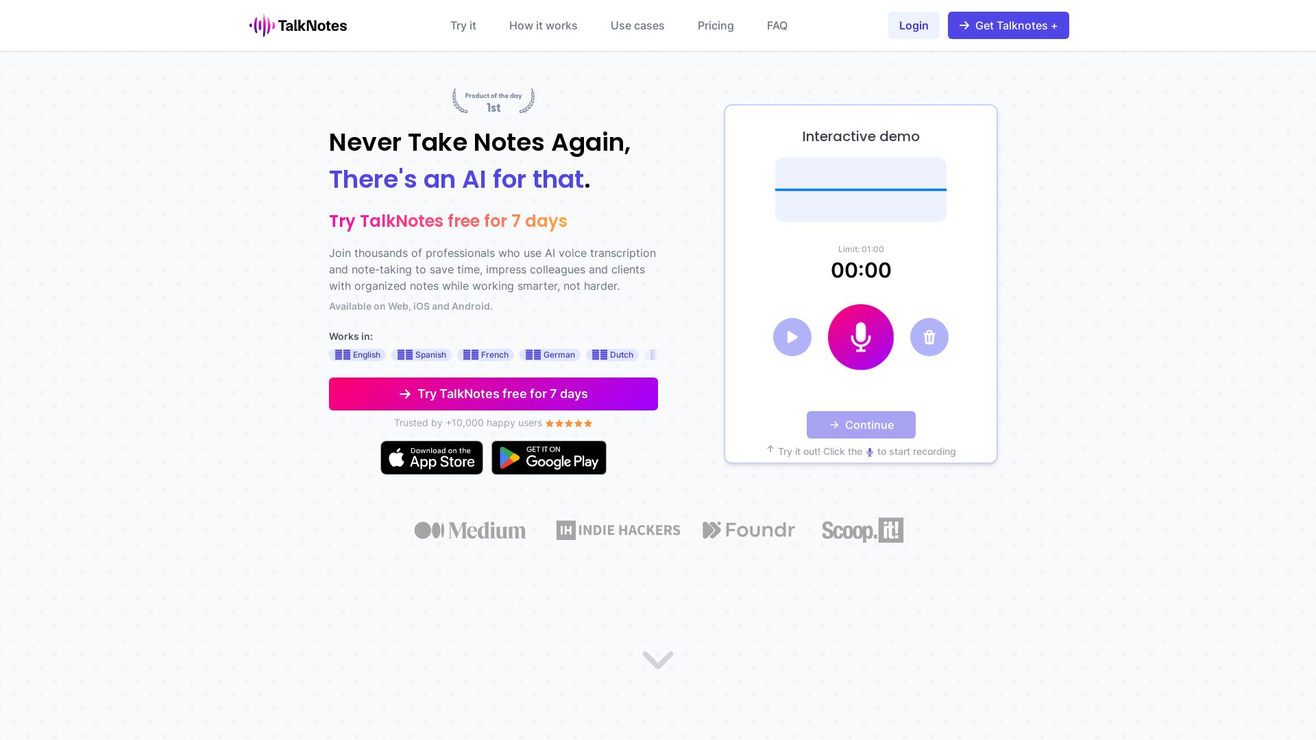 Talknotes