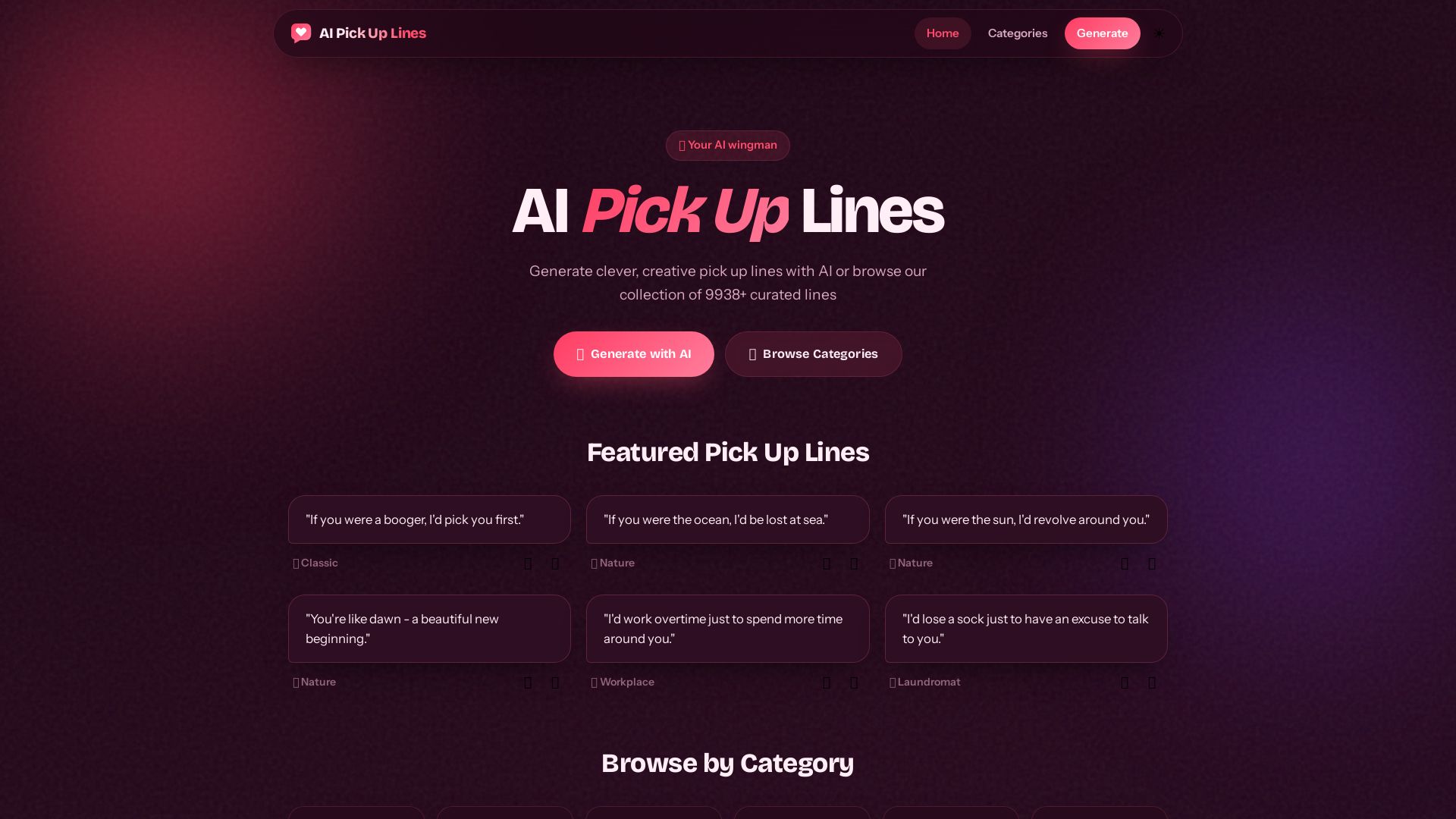 AI Pickup Lines