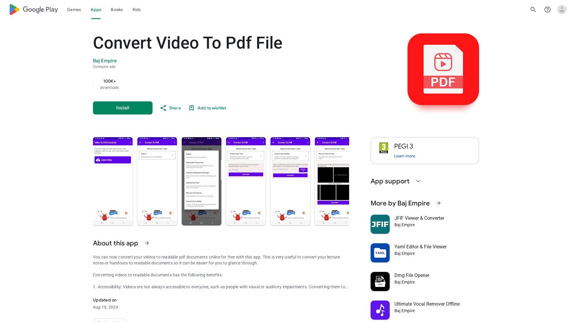 Video To Pdf Converter