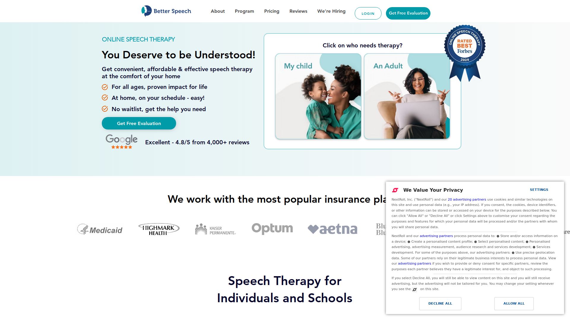 Better Speech Online Speech Therapy