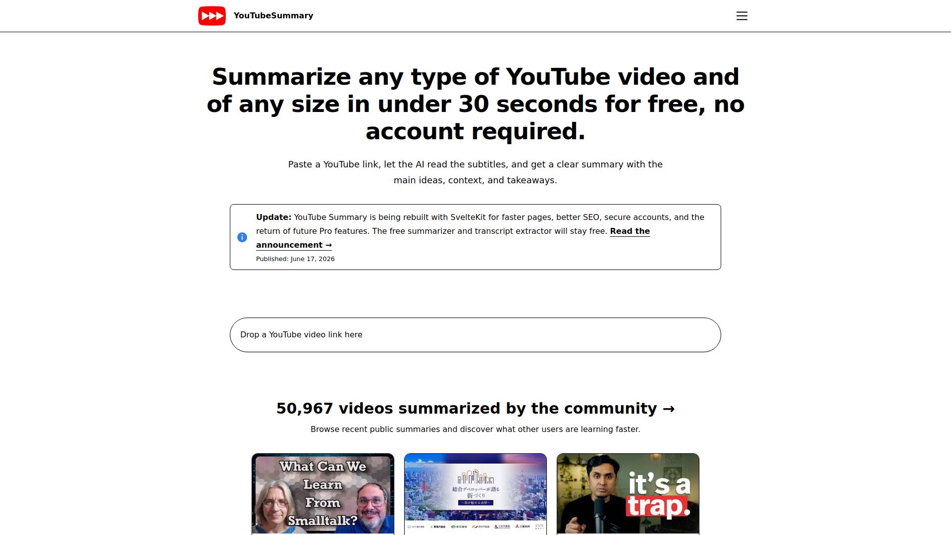 YouTube Summary