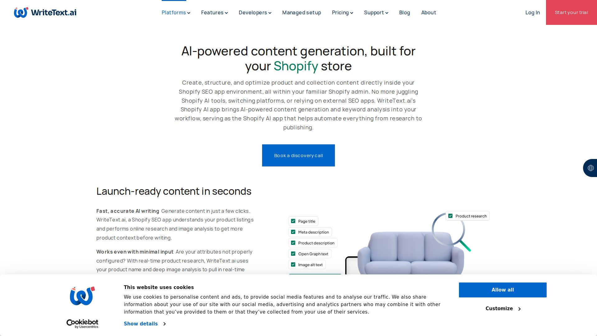 WriteText.ai for Shopify