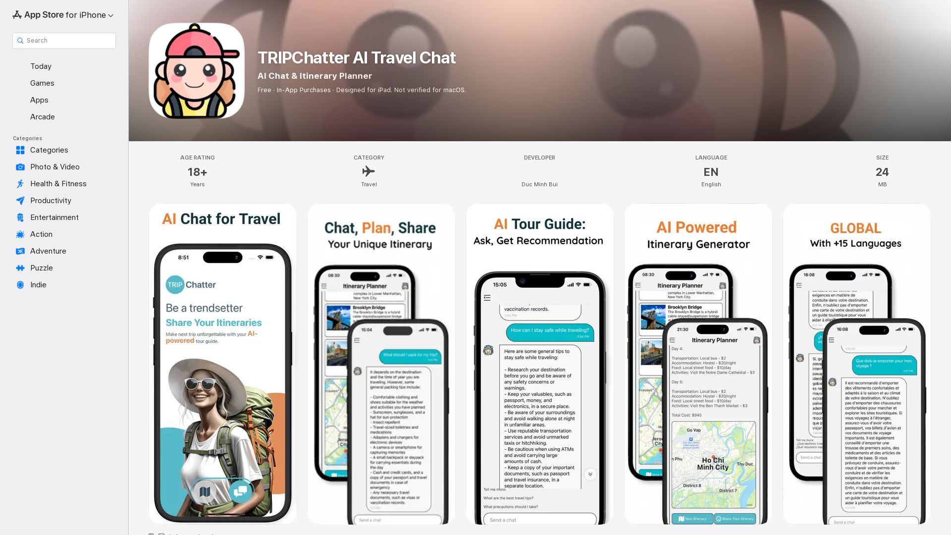 AI Chat Travel Assistant