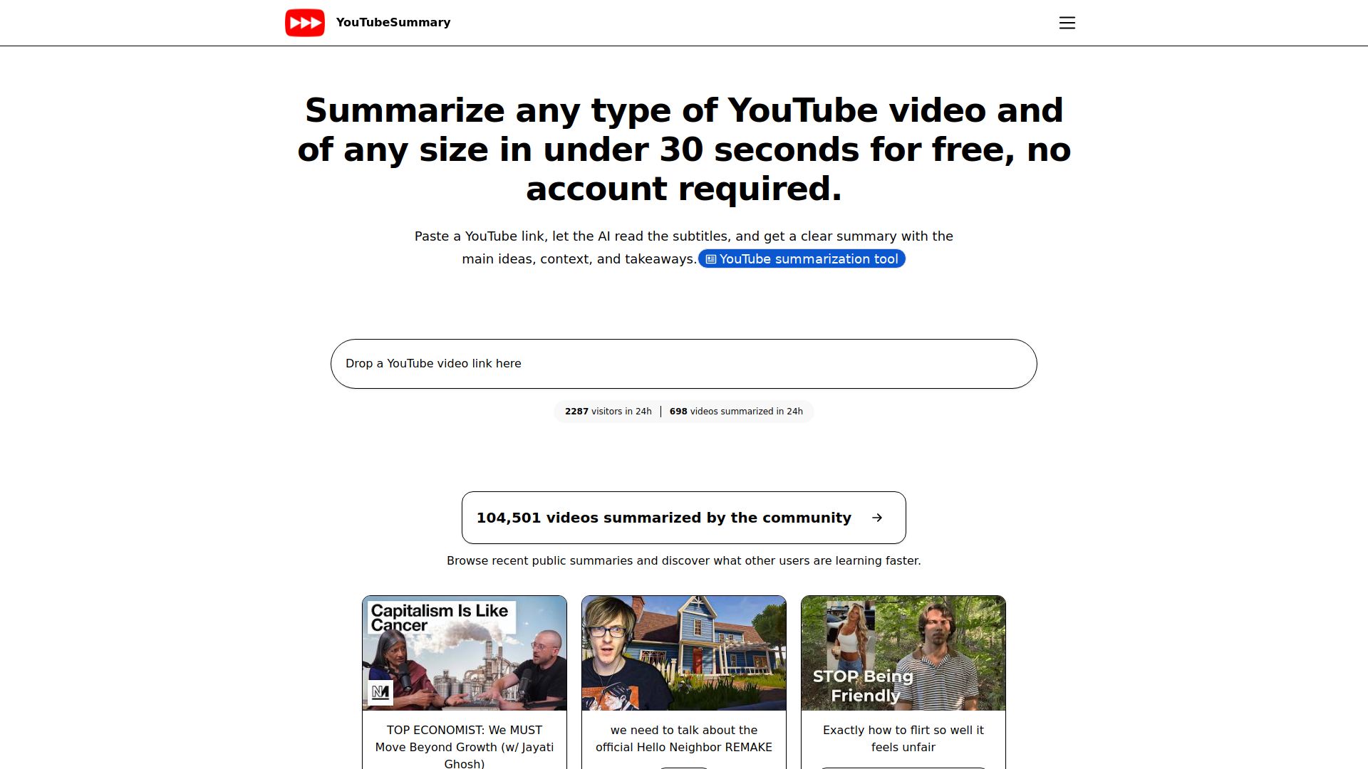 YouTube Summary