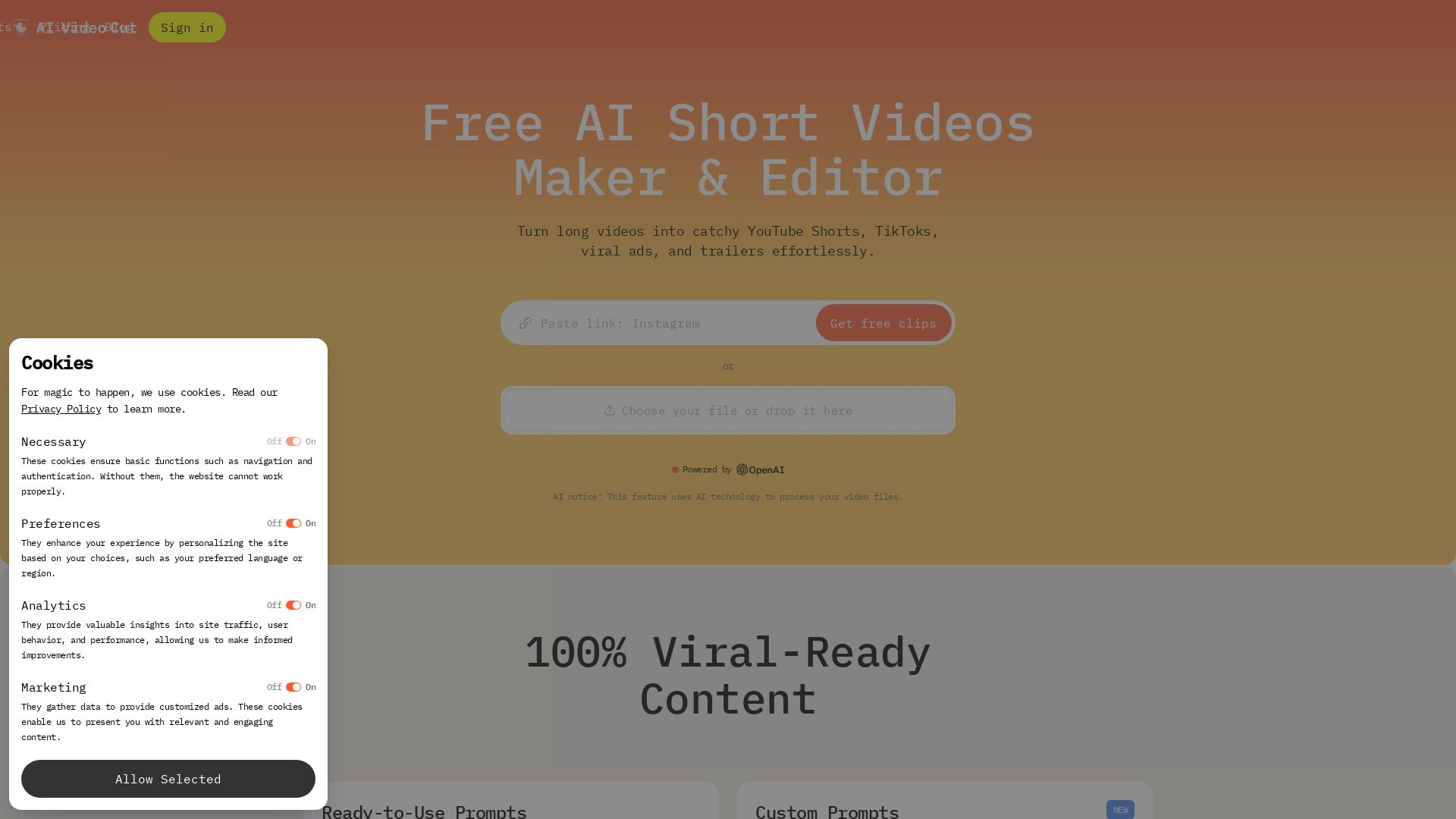 AI Video Cut