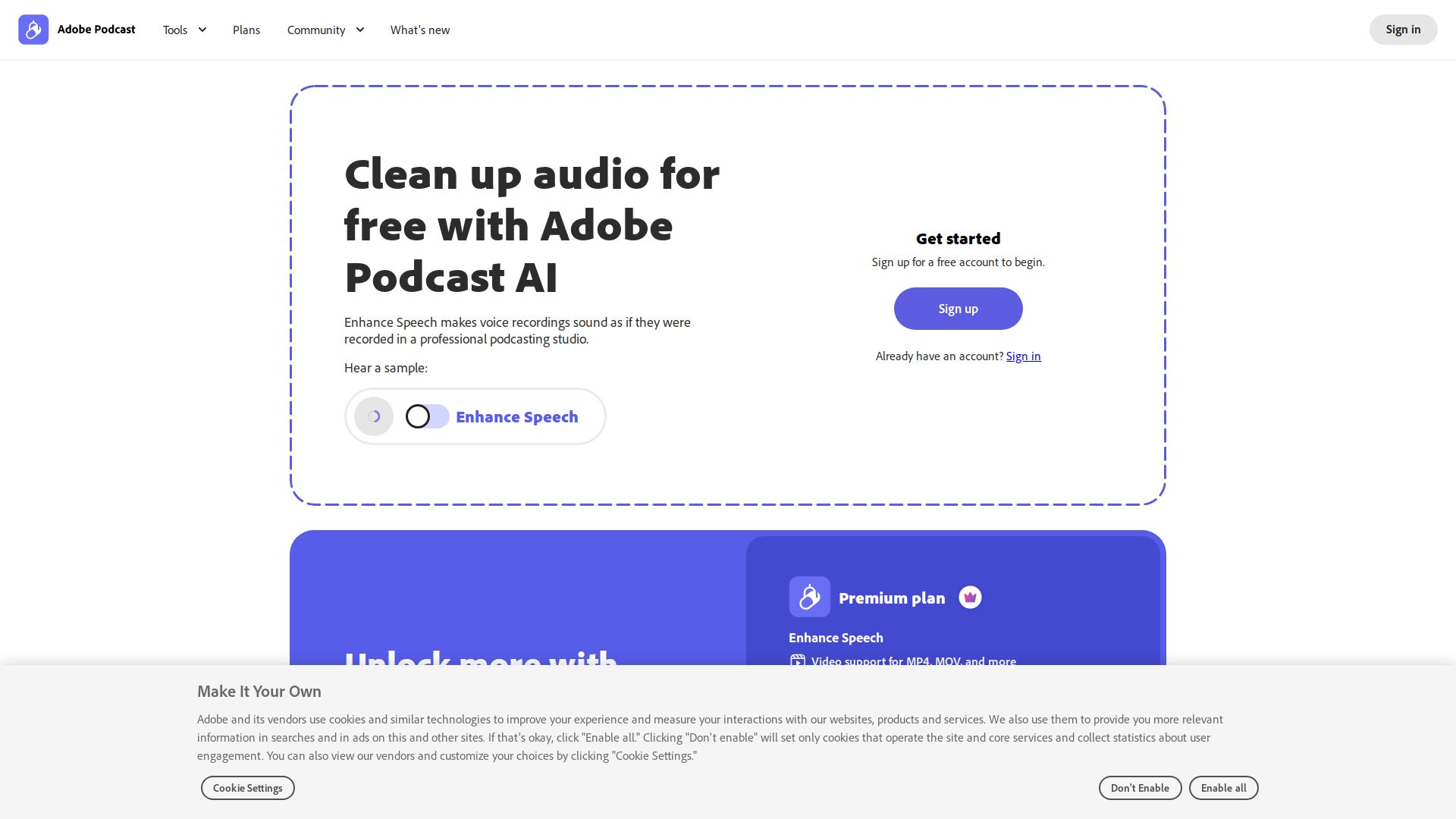 Adobe Enhance Speech