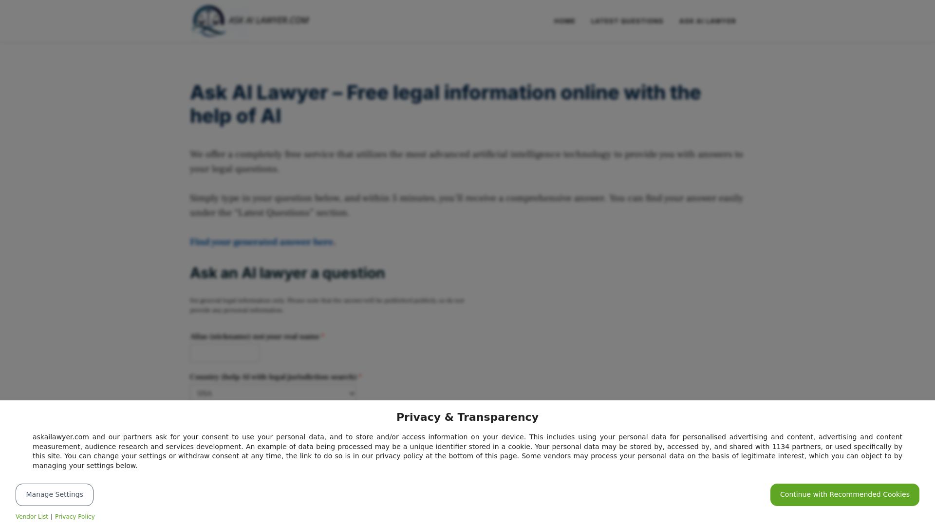 Ask AI Lawyer