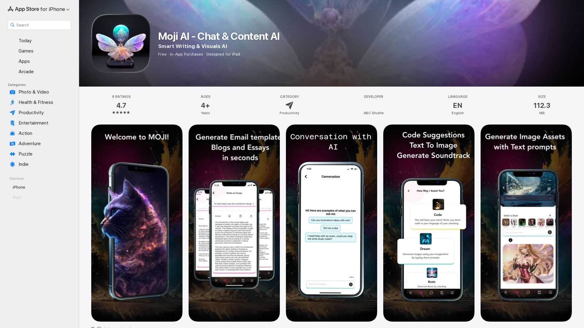 Moji Writing Assistant