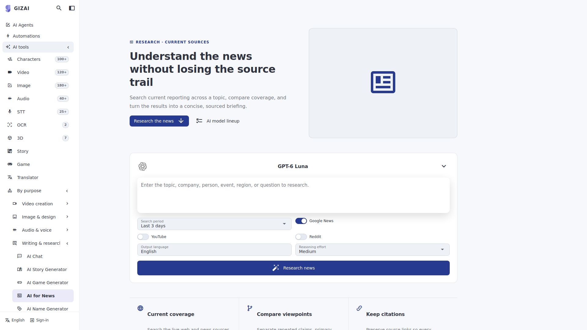 AI for News