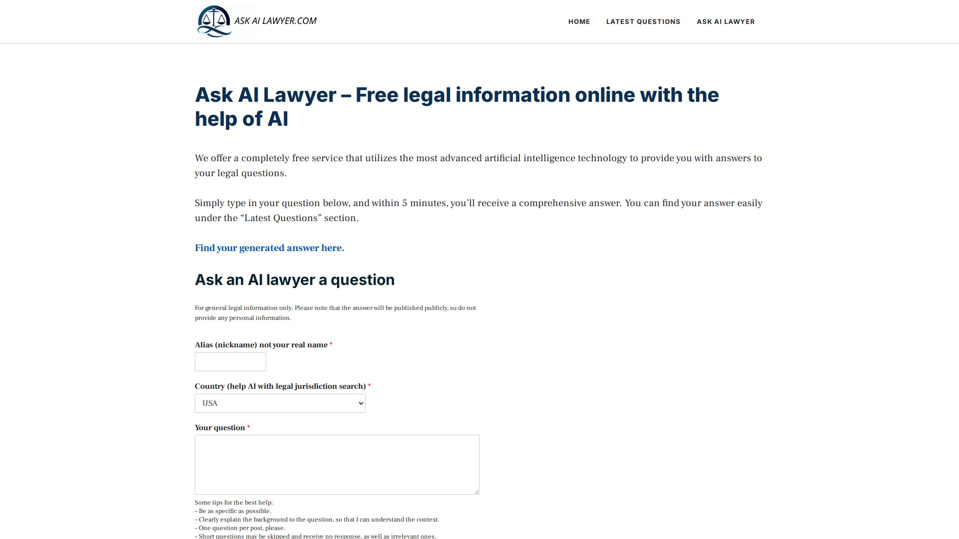 Ask AI Lawyer