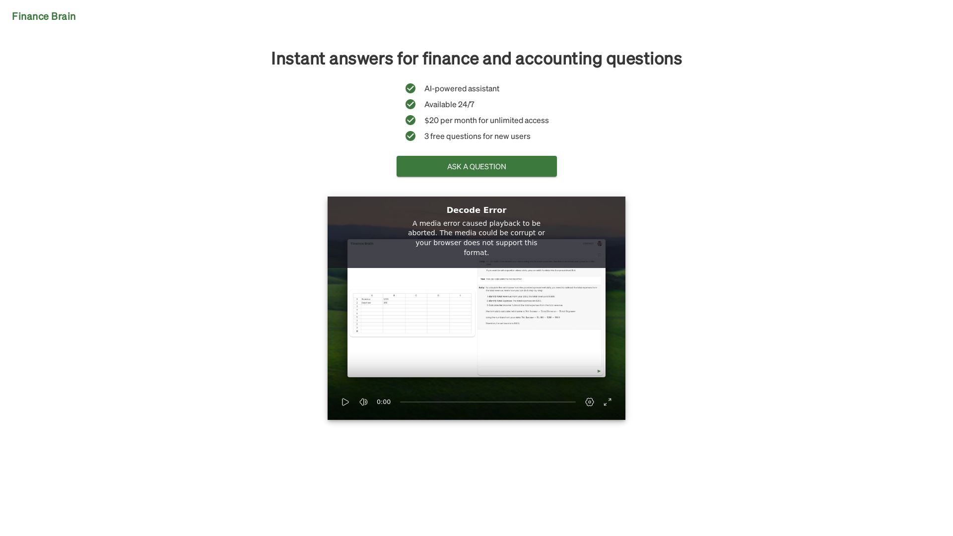 Finance Brain
