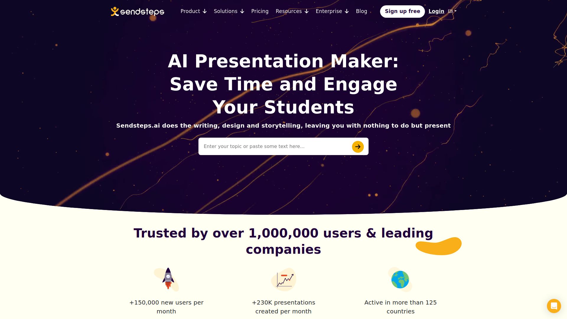 Sendsteps.ai: First AI Presentation Tool