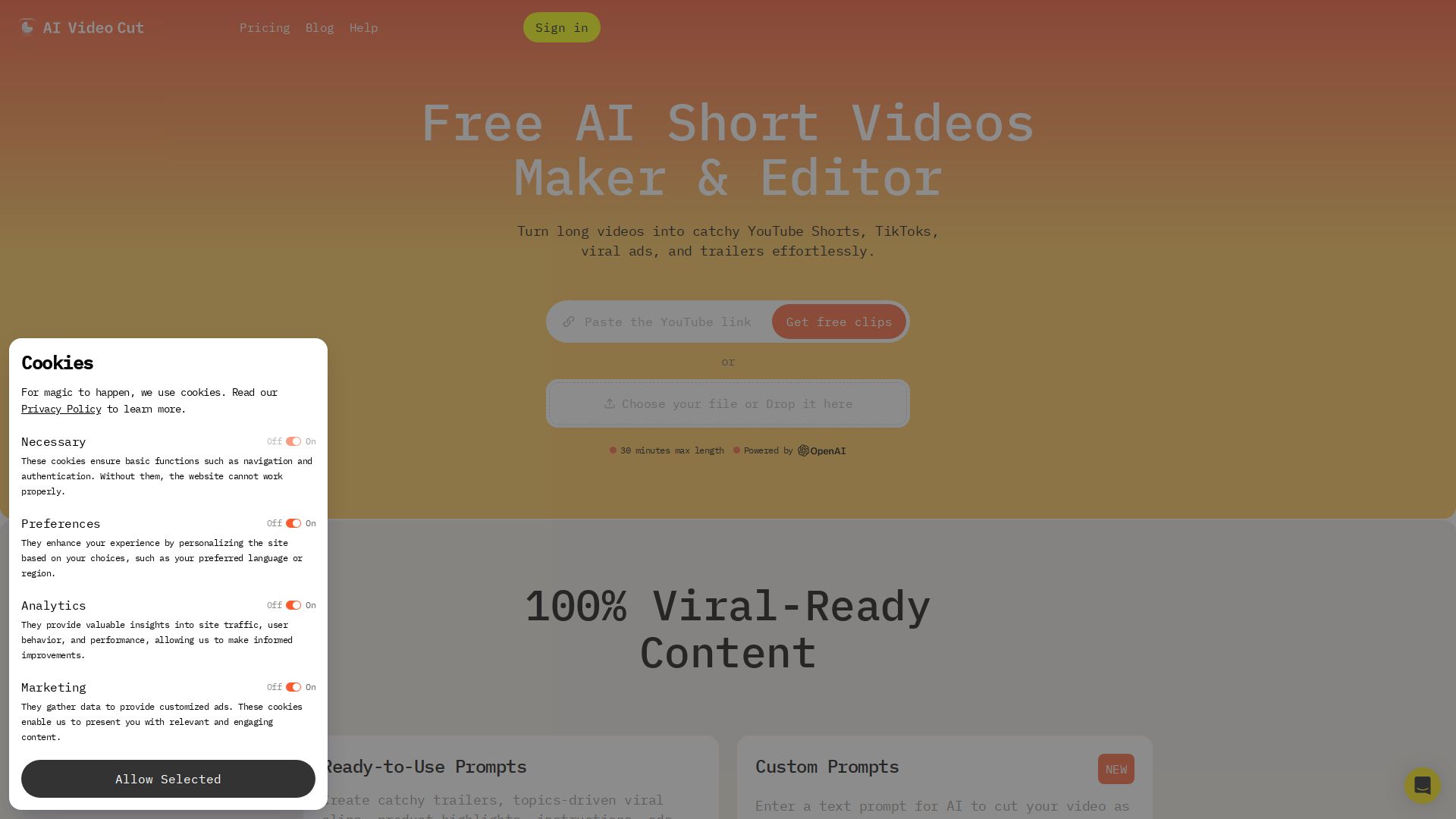 AI Video Cut