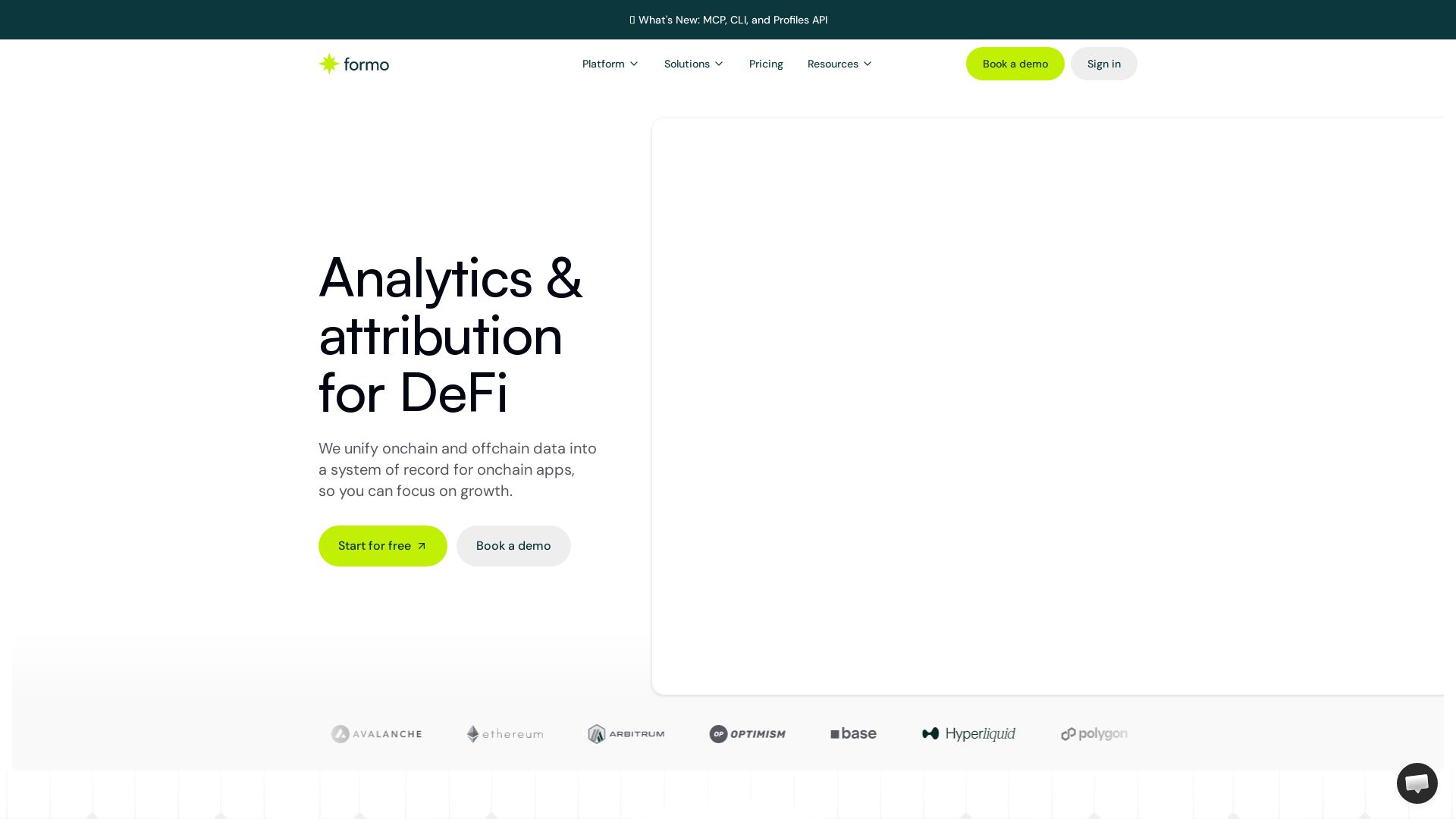 Formo's Agent Analytics