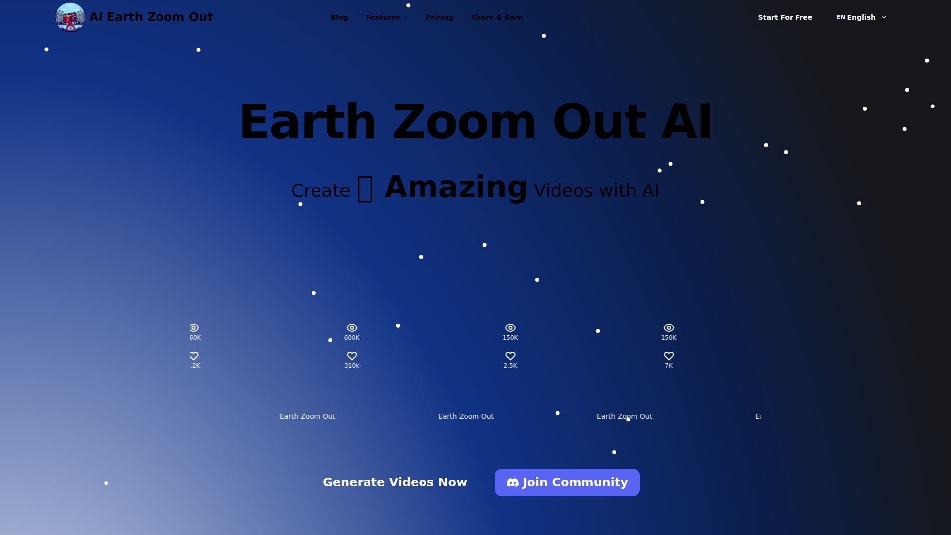 Earth Zoom Out AI