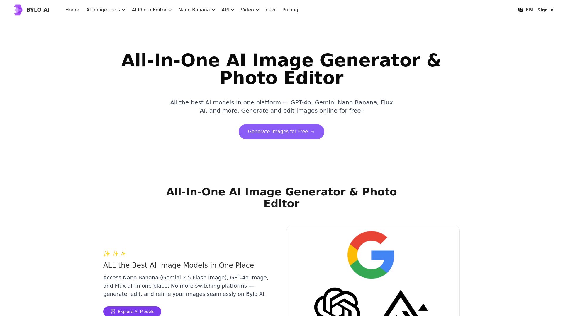 Bylo.ai: Free AI Image Generator