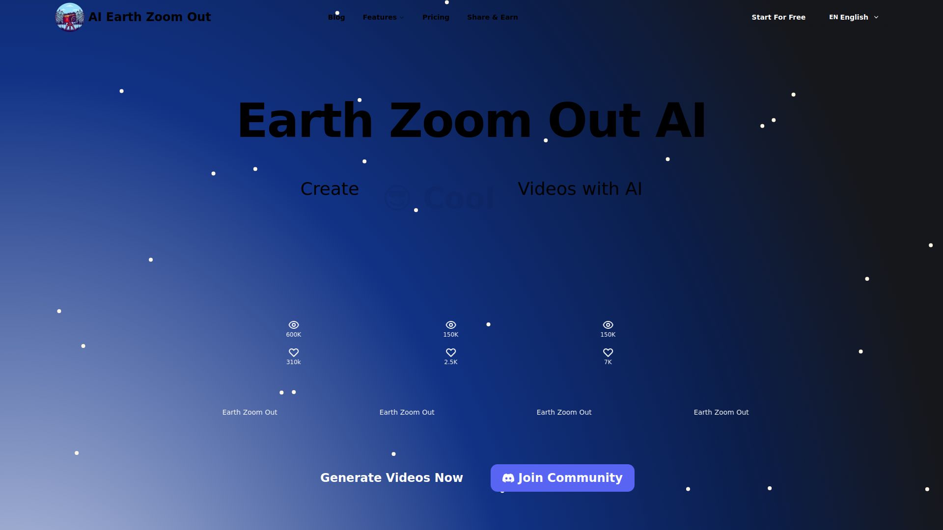 Earth Zoom Out AI