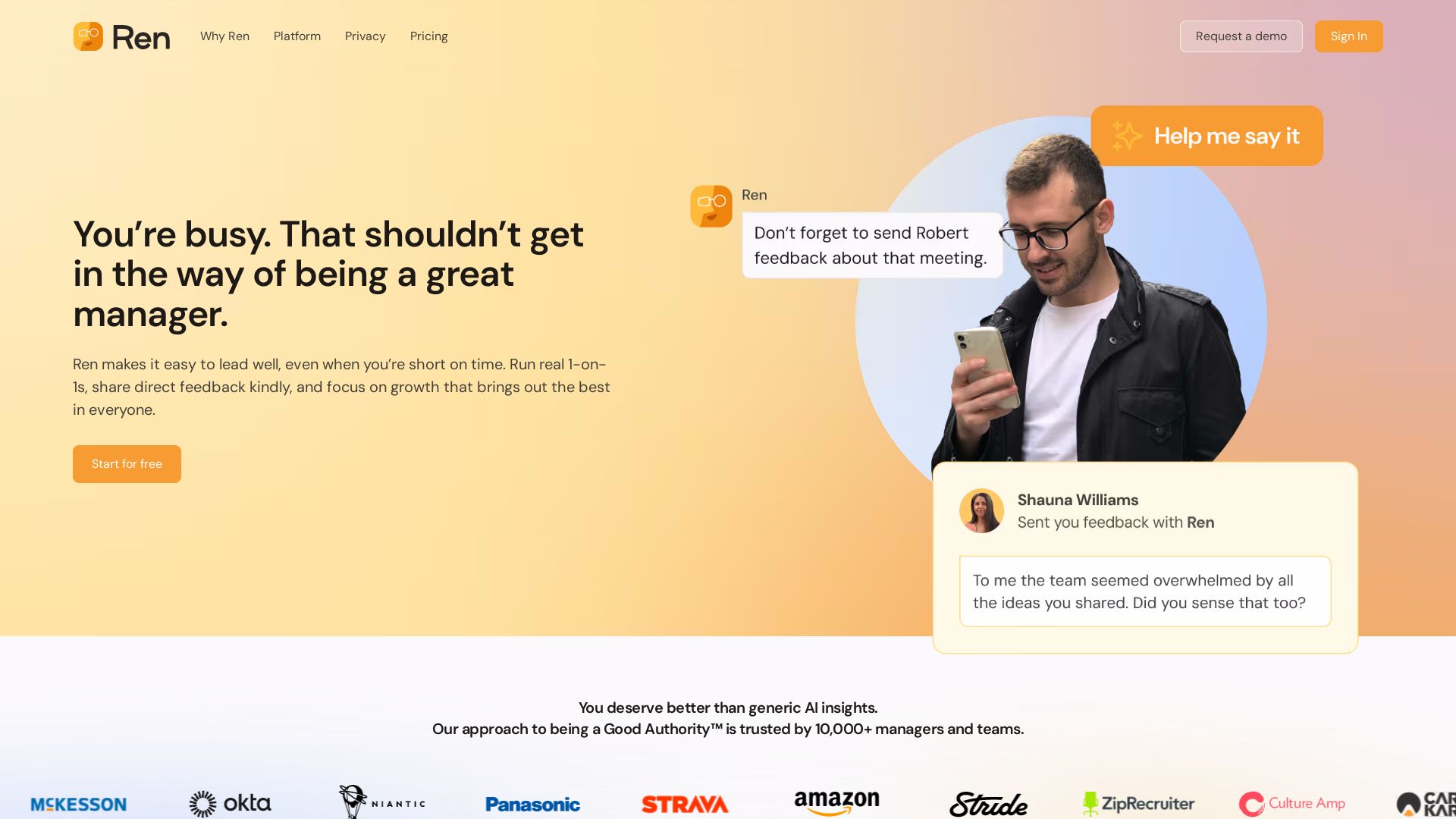 Ren | AI Leadership Coach