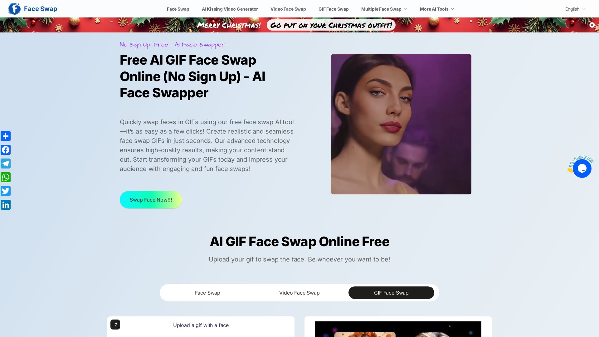 Free AI GIF Face Swap Online / Face swapping / Best tools - GoGetGPT.com