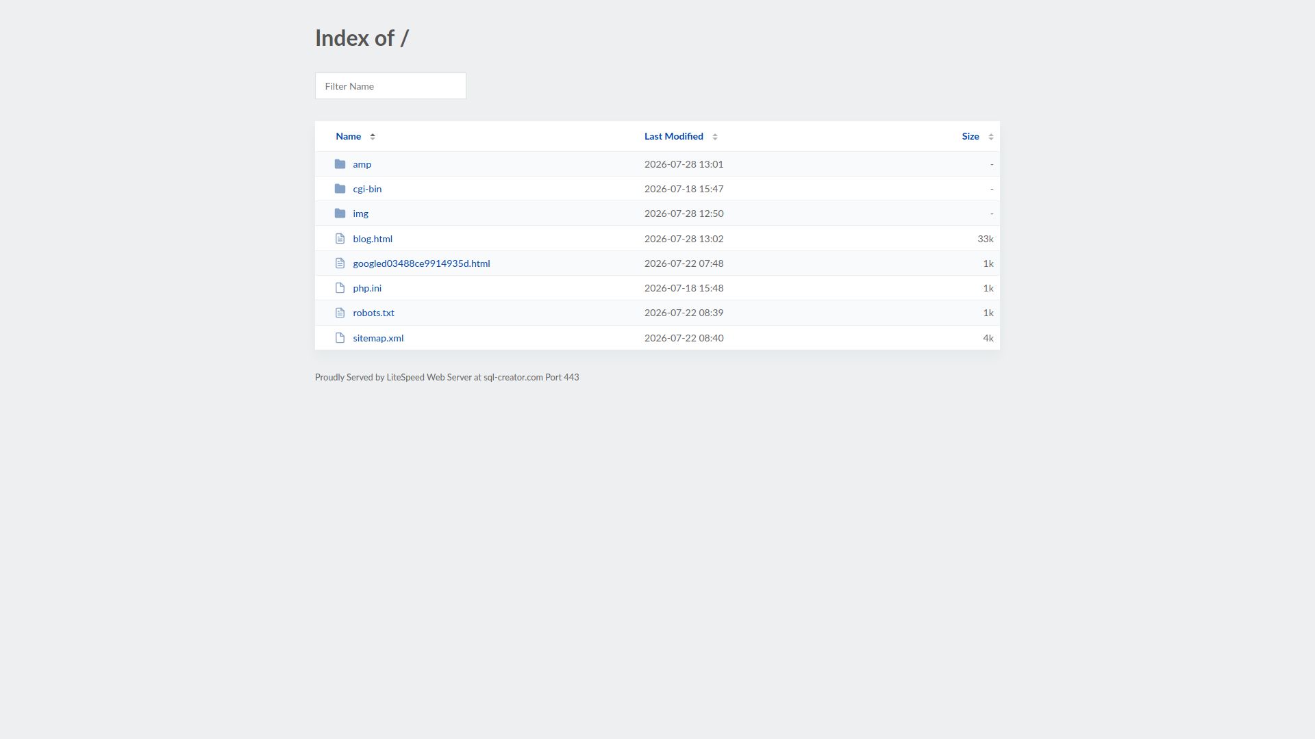 SQL CREATOR