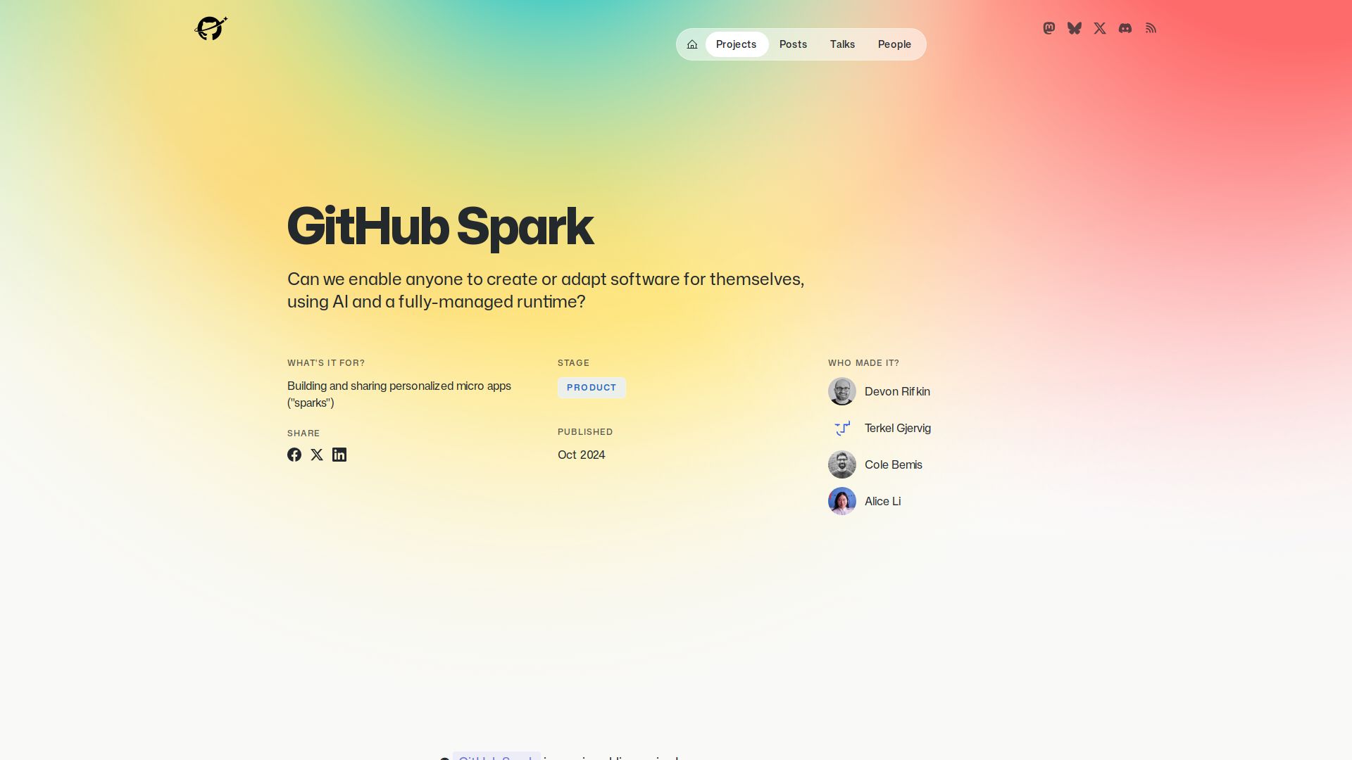 GitHub Spark