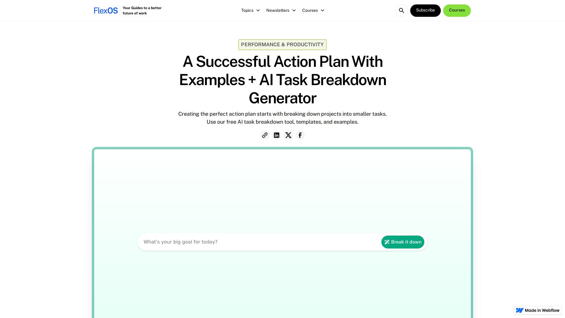 AI Task Breakdown Tool