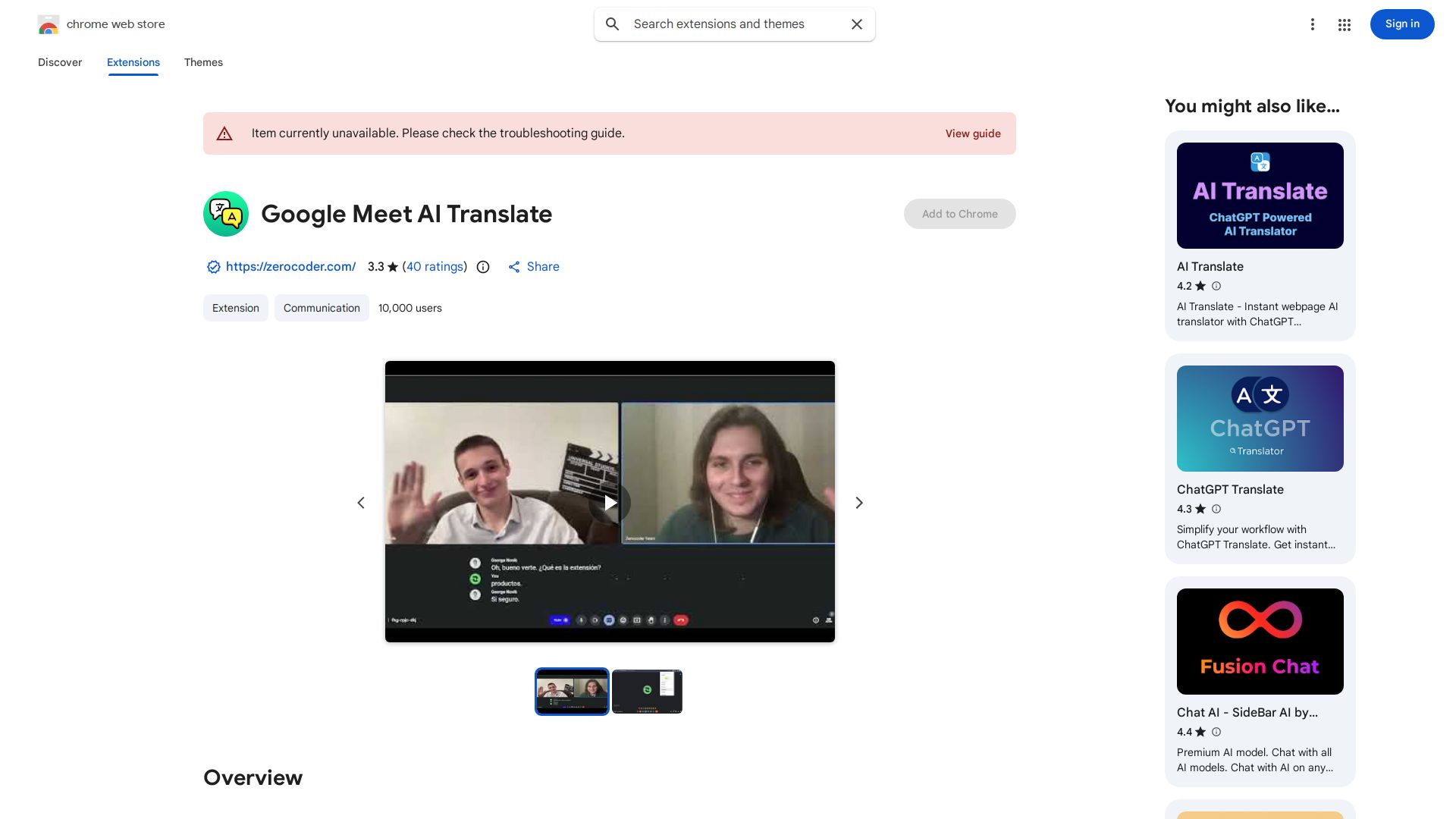 Google Meet AI Translate