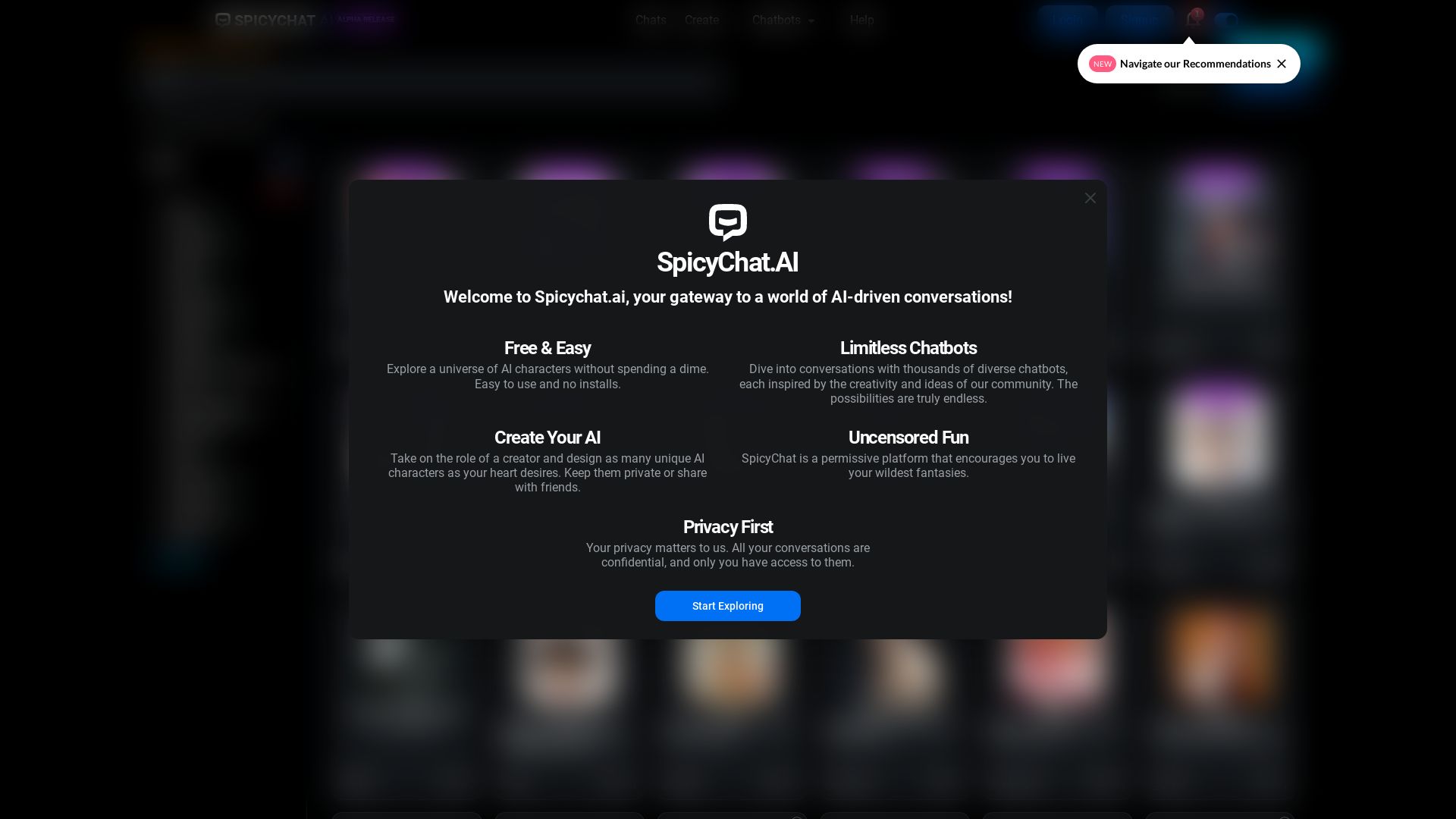 SpicyChat AI / Chatbots / Best Tools - GoGetGPT.com