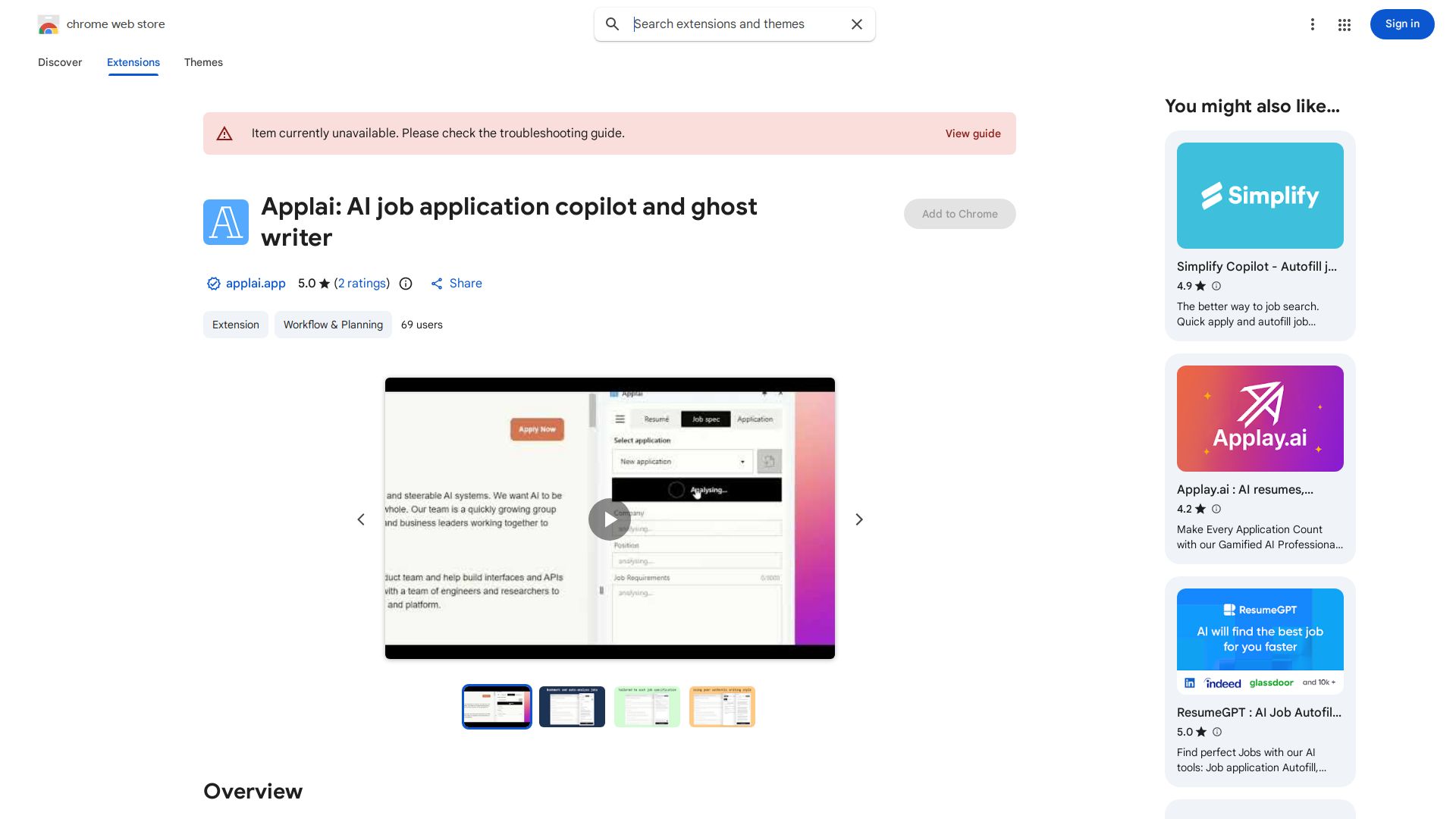 Applai AI Chrome Extension