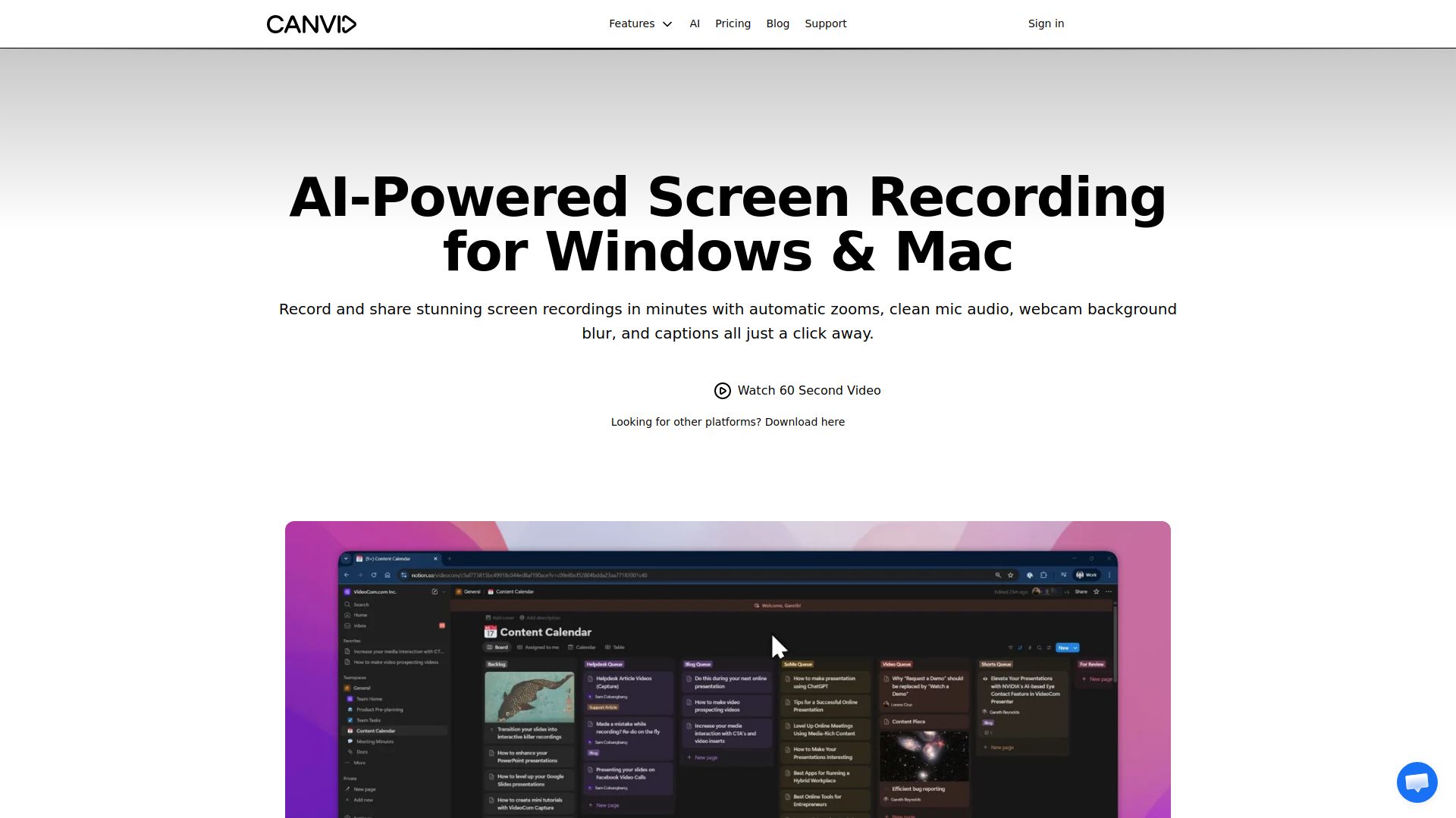 Canvid AI Screen Recorder