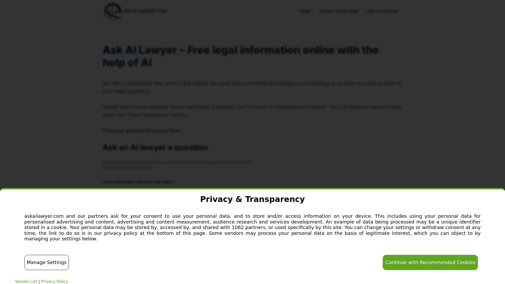 Ask AI Lawyer