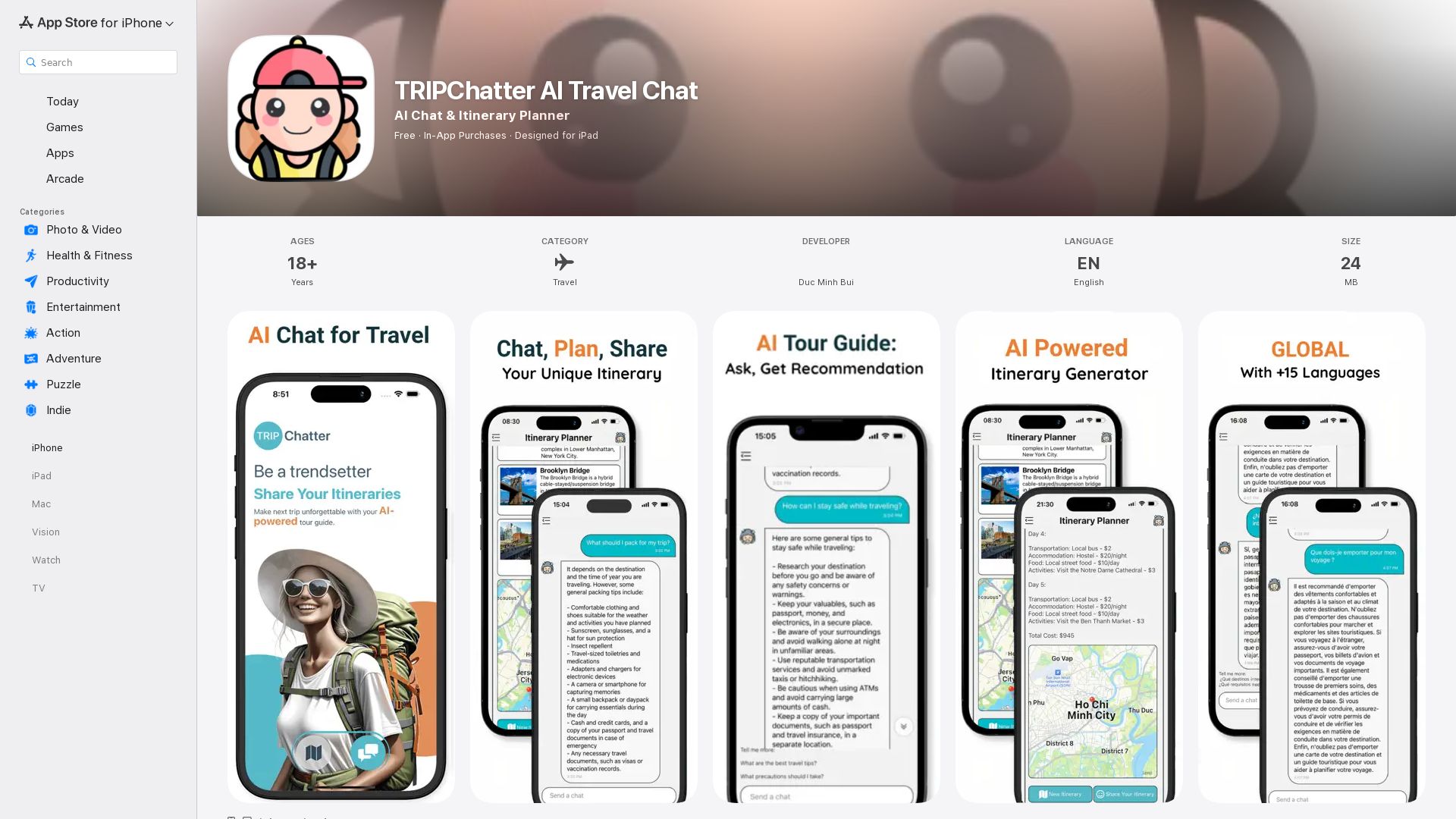 AI Chat Travel Assistant