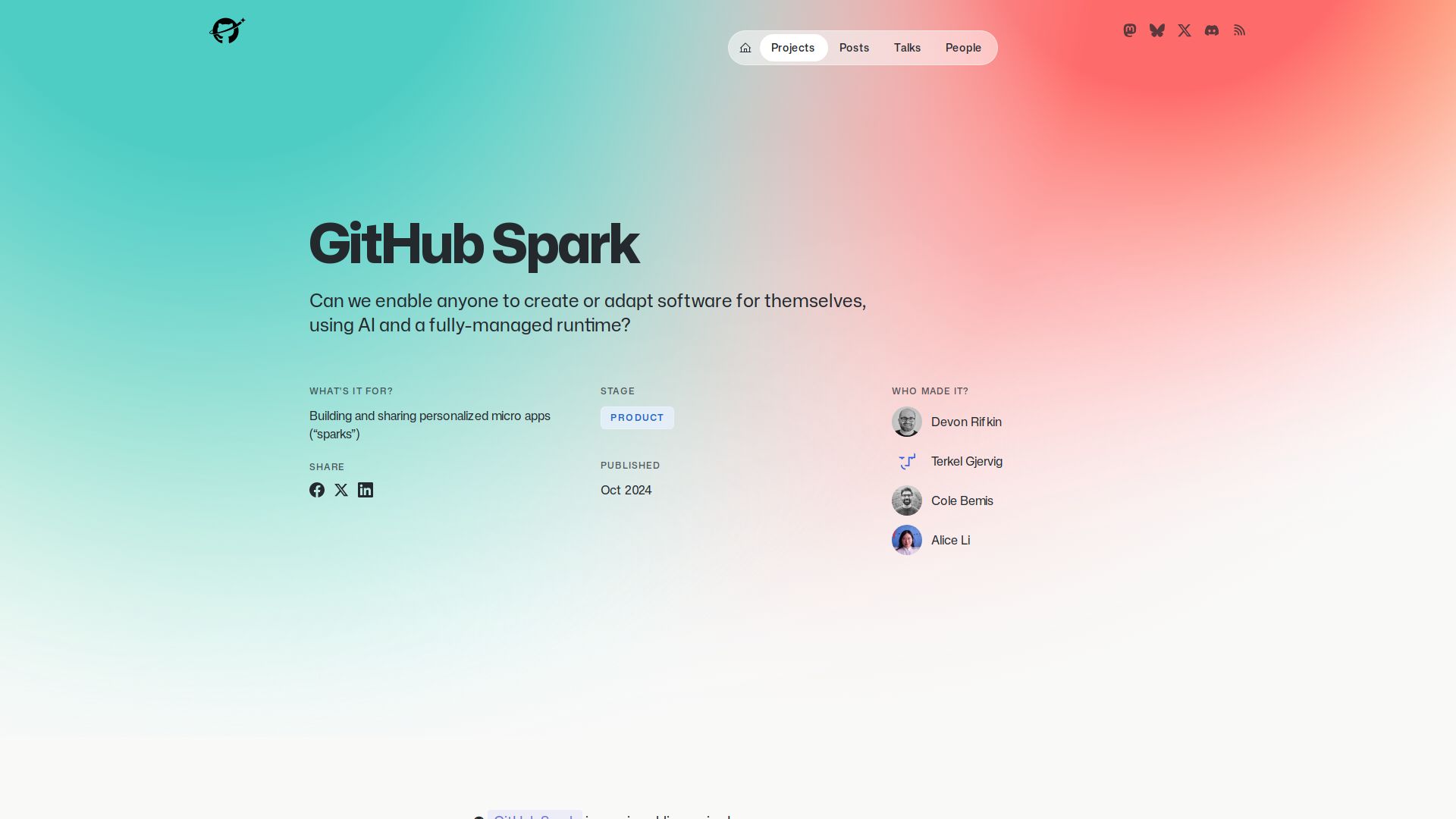 GitHub Spark
