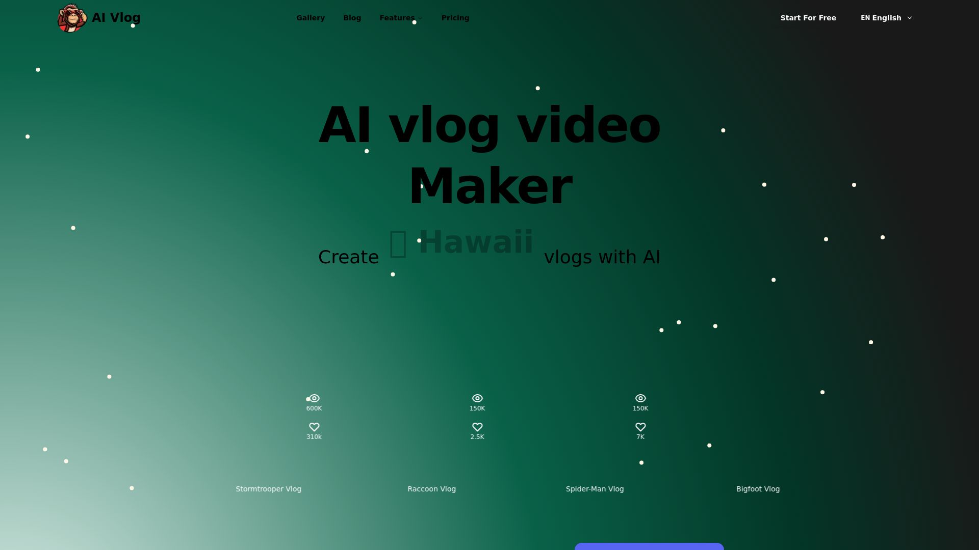 AI vlog video Maker