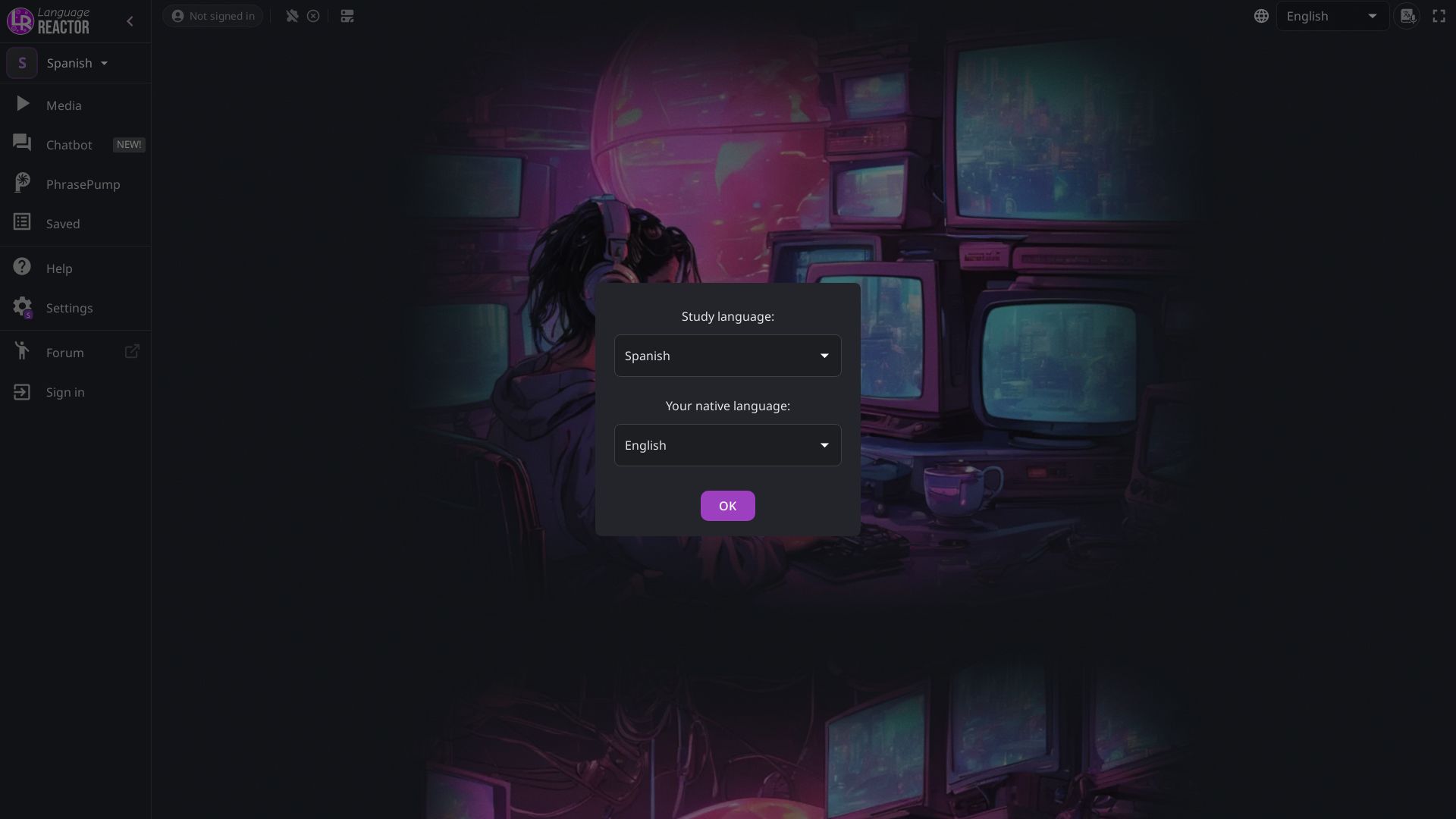 Language REACTOR