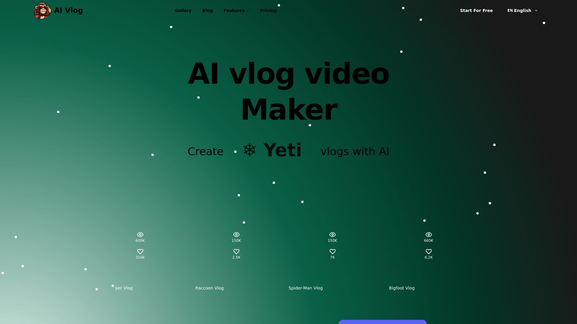 AI vlog video Maker