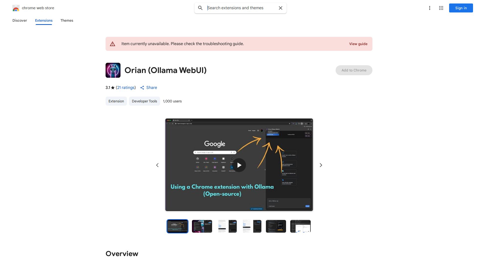 Orian (Ollama WebUI)