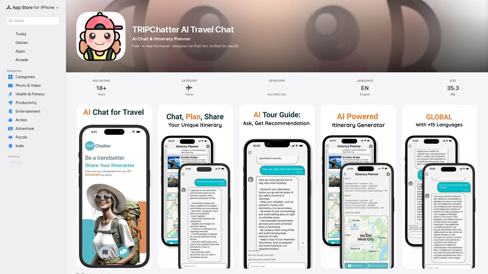 AI Chat Travel Assistant
