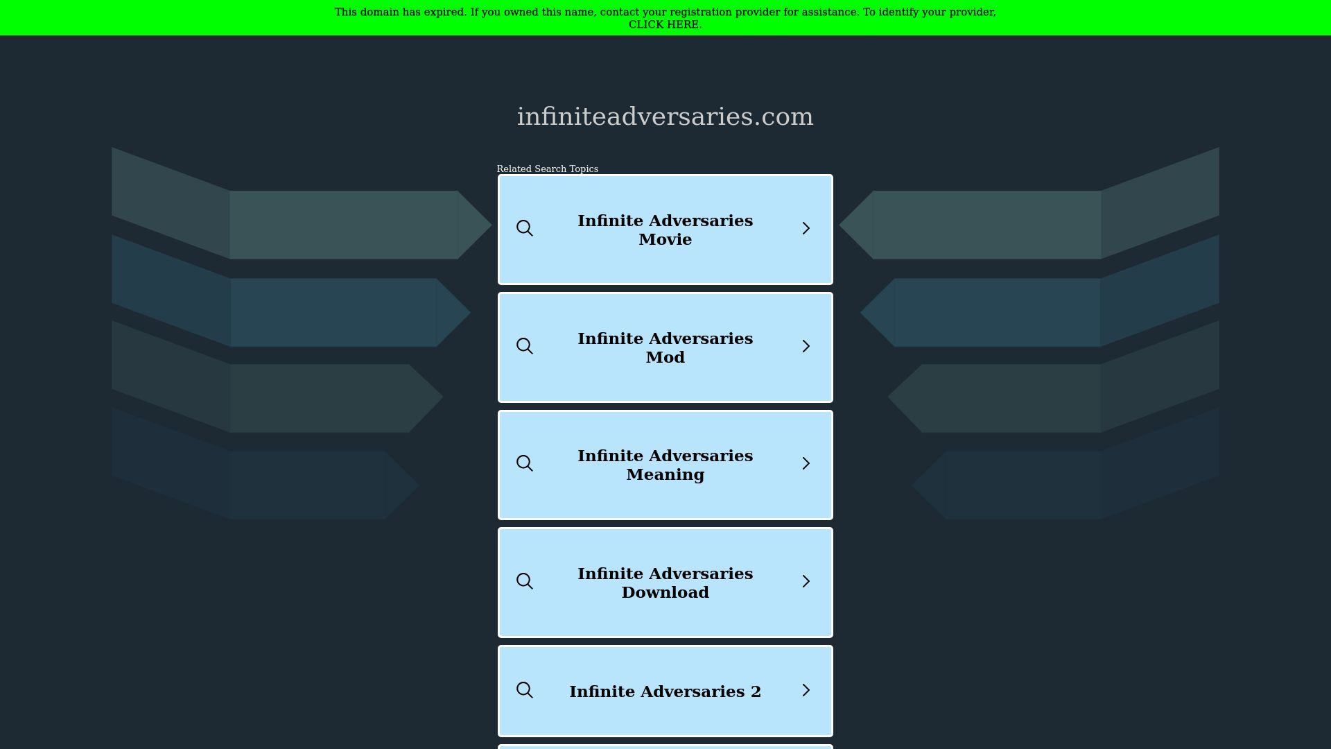 Infinite Adversaries