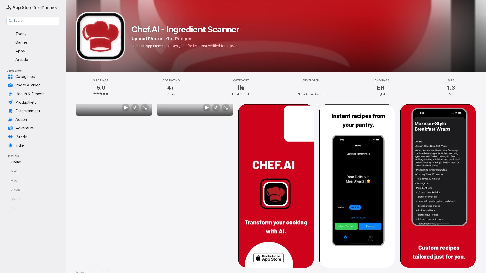 Personal Chef.AI