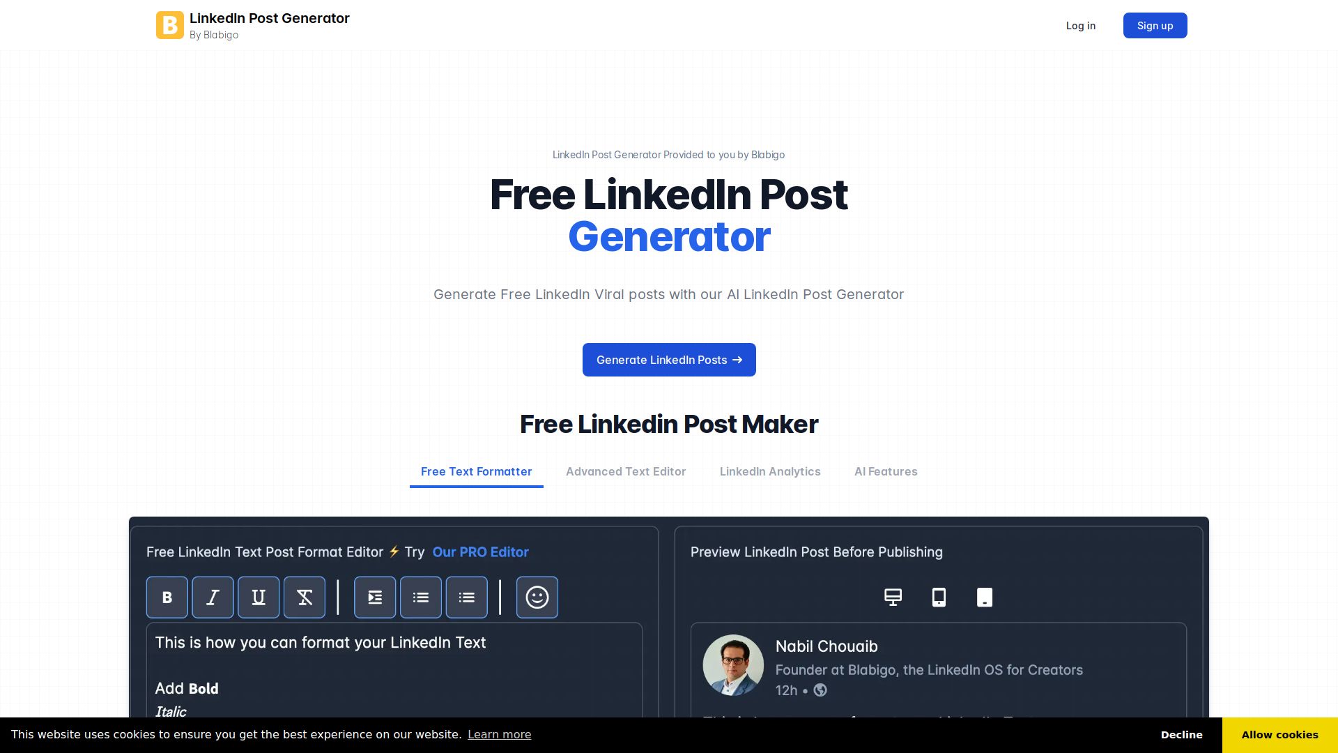 LinkedIn Post Generator AI
