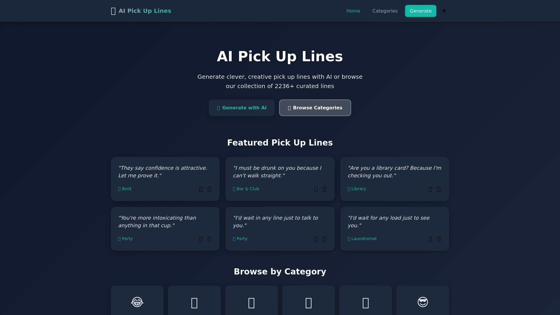 AI Pickup Lines